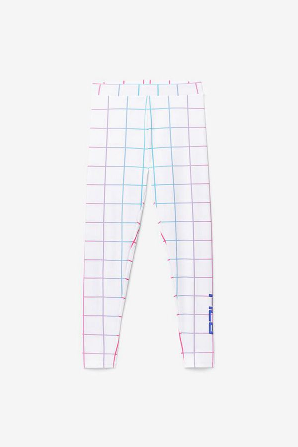 Fila Massima Aop High Waisted Women's Leggings - White,NZ 395-24560